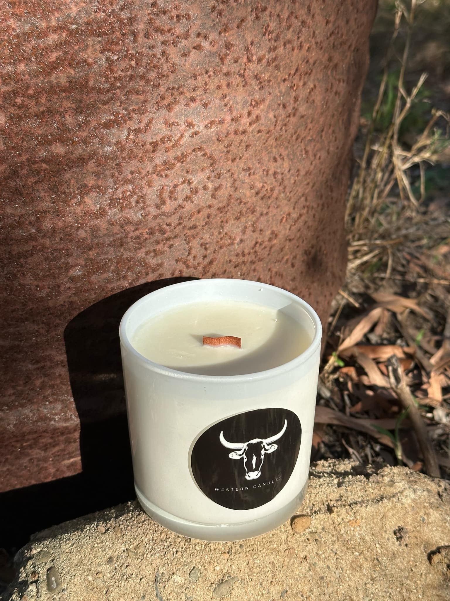 PRE ORDER- Western White Large Candle