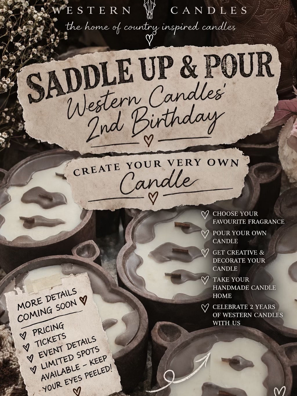 Saddle up & pour Nov 7th