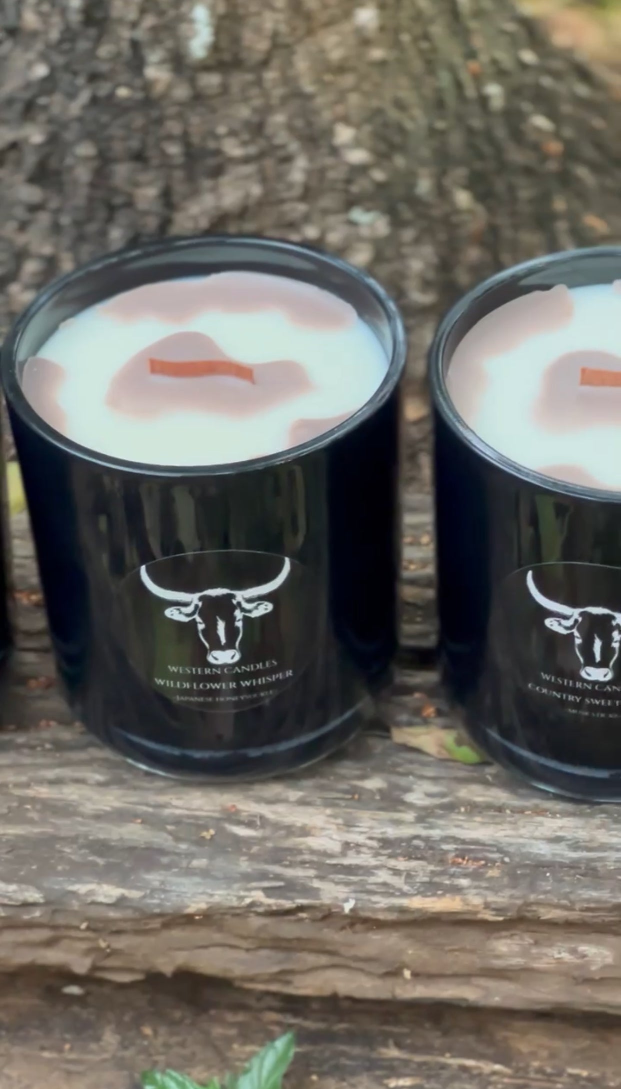 PRE ORDER- Western Black Large Candle